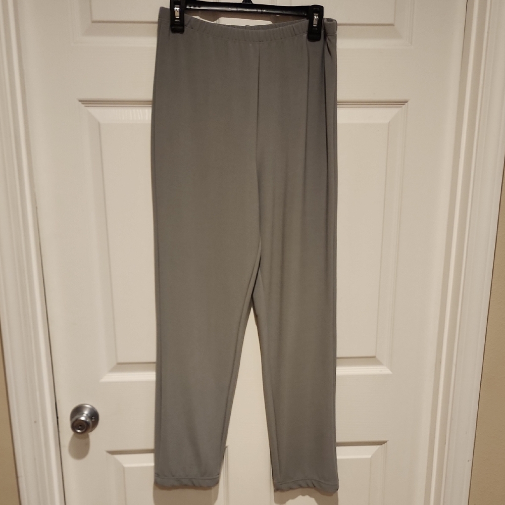 Susan Graver Gray Track Pants Versatile Joggers